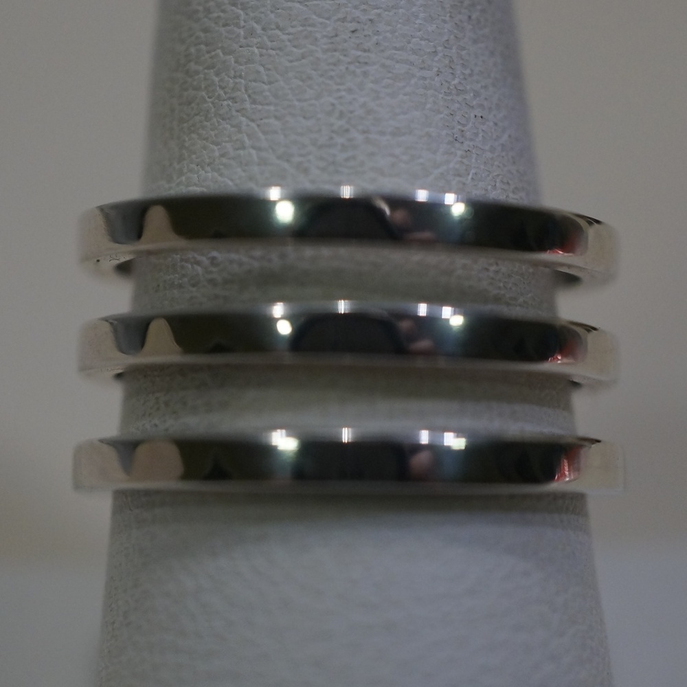 Sterling Silver (.925) Custom Made Triple Bar Ring